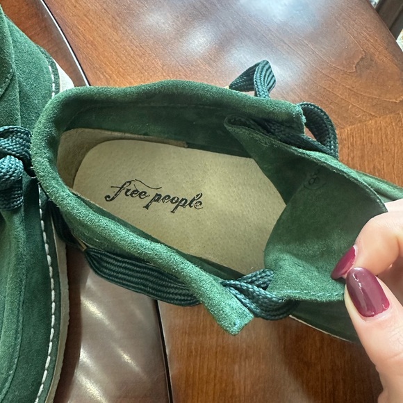 Free People Ashton Ankle Green Suede Boots - Picture 3 of 3